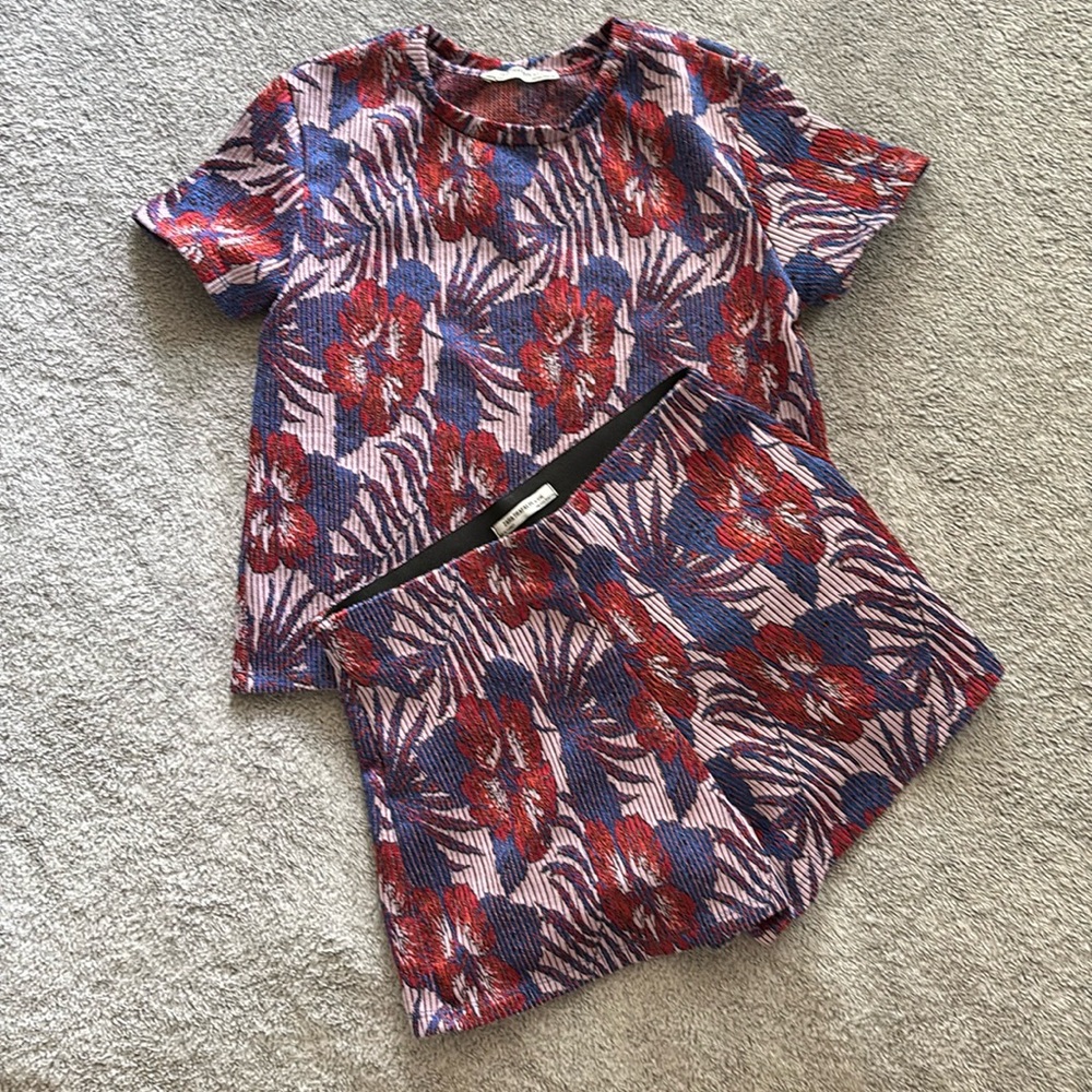 Zara Pink and Blue Floral Set